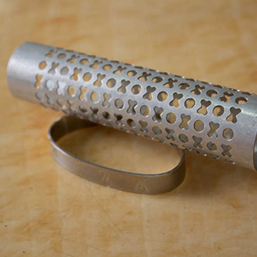 光纤圆管激光切割机切割不锈钢小圆管切割样品展示